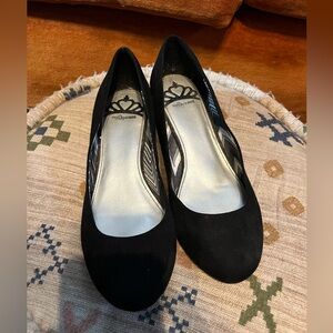 Fergalicious Black Suede Heels